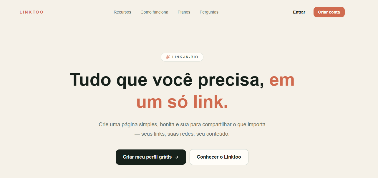 Linktoo - Plataforma de Bio Links